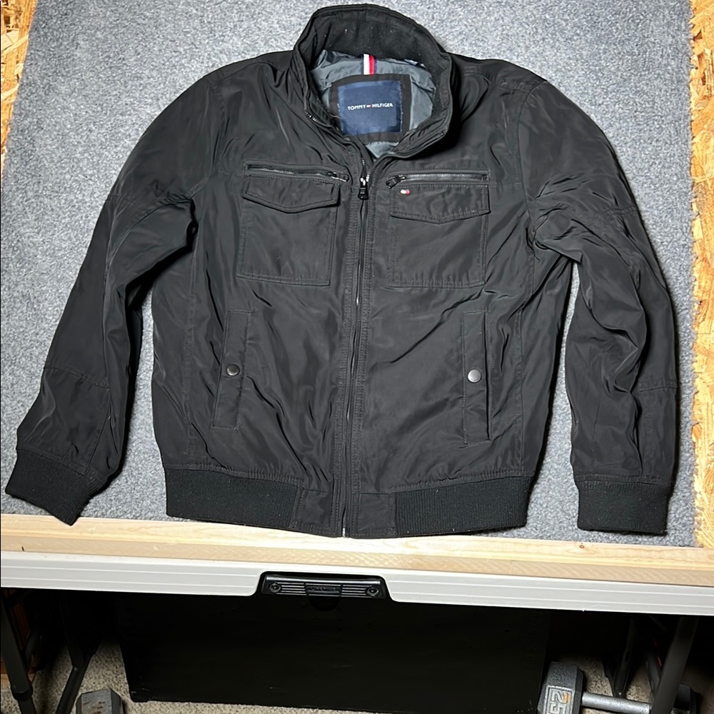 Tommy Hilfiger Black Bomber Jacket